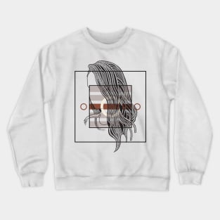 Girl with Rope hairstyle version 3 Crewneck Sweatshirt